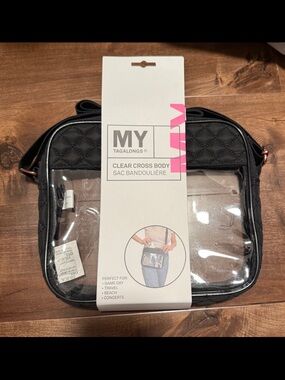 mytagalongs stadium crossbody bag clear